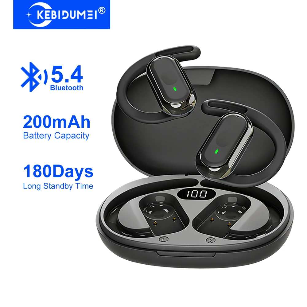 Sports Earphone Hook - KEBIDUMEI Open-Ear Bluetooth 5.4 Koptelefoon Oorhaak