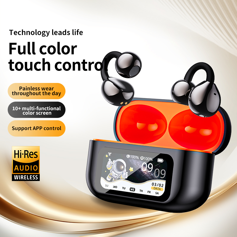 Earbuds Charging Case - AI-vertaalhoofdtelefoon, echte draadloze oordopjes, LED-energiedisplay, oortelefoons