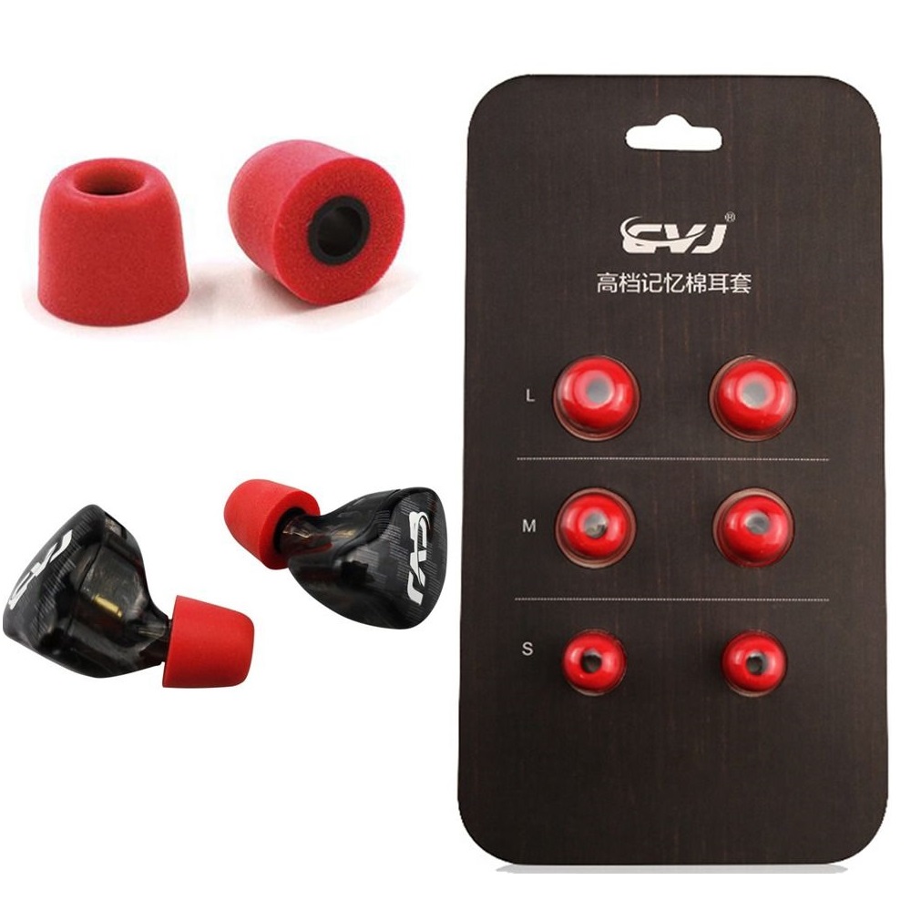 Earphone Foam Tip - 3 Paar Upgrade Geluidsisolerende Comfortabele Traagschuim