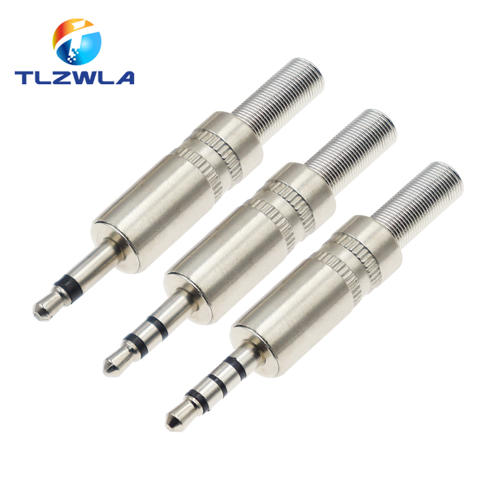Cable Extension 3.5 - 5PCS Metalen Reparatie 3.5mm Mannelijke Hoofdtelefoon