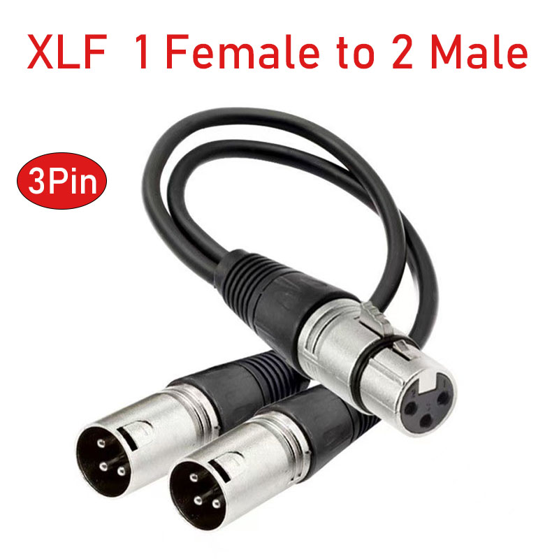 Audio Splitter Y - XLR Splitter Kabel 3 Pin Female