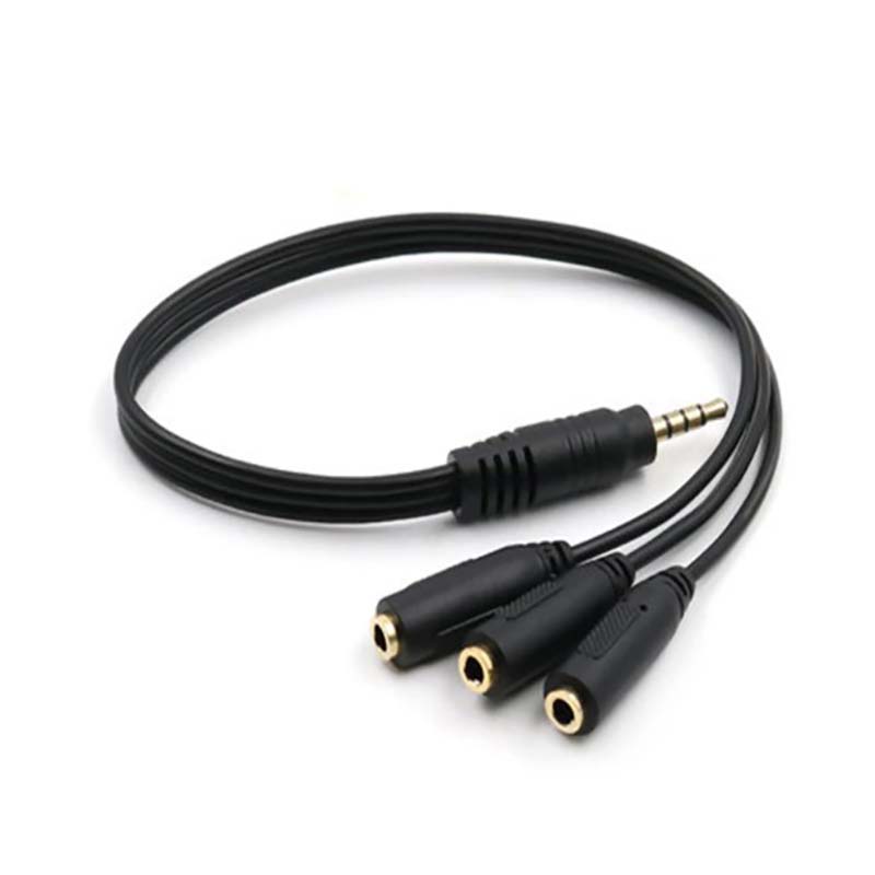 Earphone Splitter Jack - 1Pc 3.5mm 3-weg poort Aux Multi-hoofdtelefoon