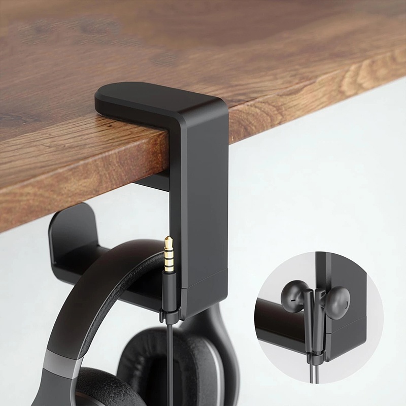 Headphone Stand Desk - Universele Desktop 360 ° Draaibare hoofdtelefoonstandaard