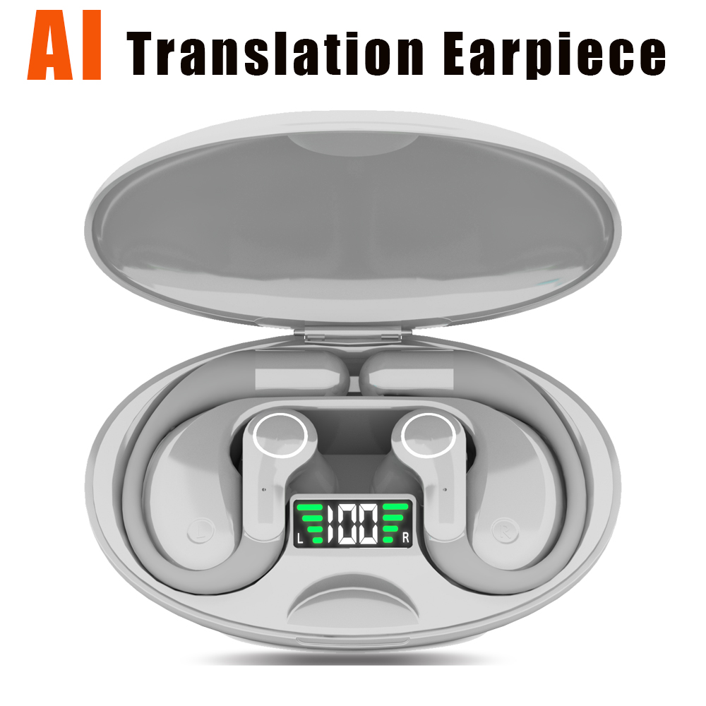 Earbuds Charging Case - AI-vertaler oordopjesapparaat voor real-time 2-weg vertalingen,