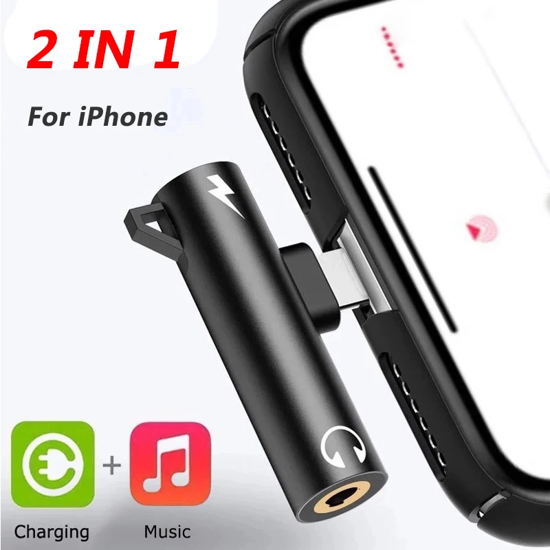 Earphone Splitter Jack - 2-in-1 adapter splitter voor iPhone 14