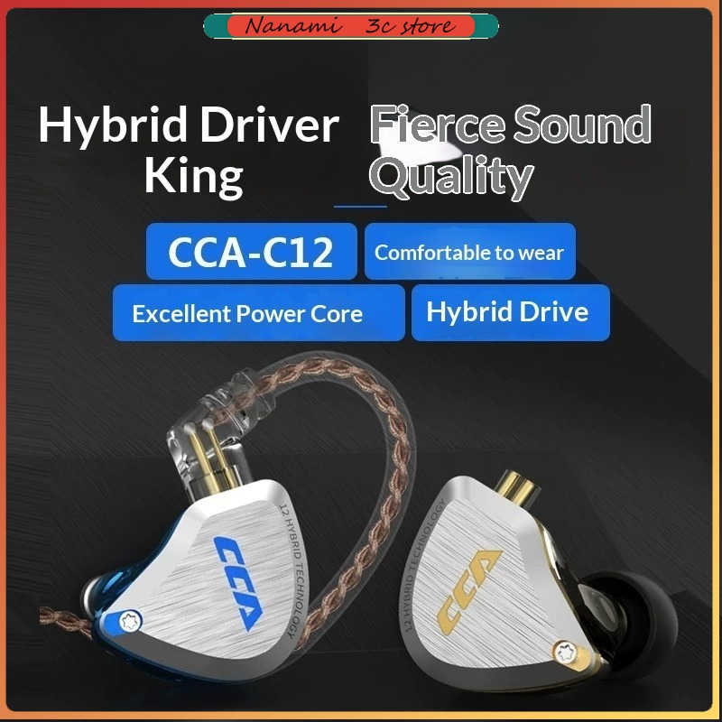 Audiophile Headphone Wired - CCA C12 Oordopjes Hi-Fi Audiofiele Kwaliteit