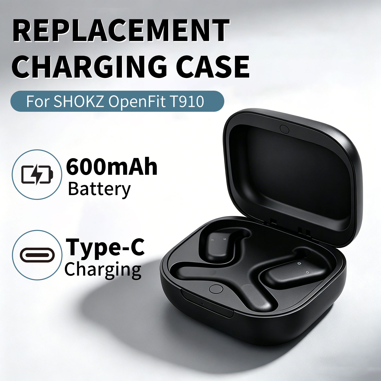 Earbuds Charging Case - Vervangende oplaadcase voor SHOKZ OpenFit T910