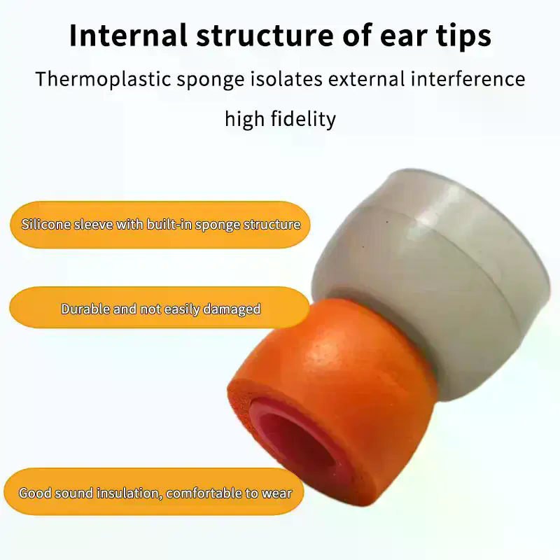 Earphone Foam Tip - Een paar Memory Foam oordopjes siliconen