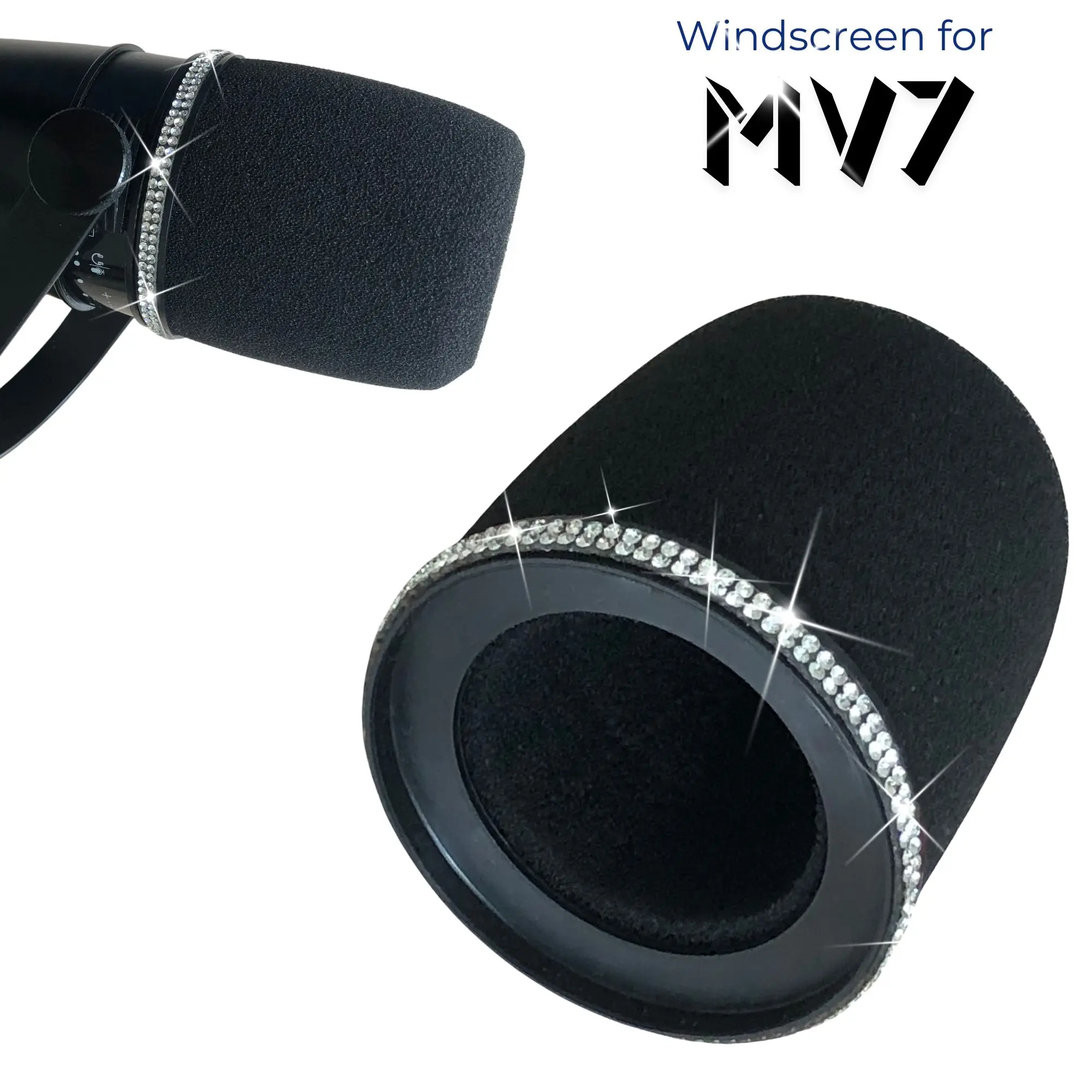 Shure Mic Mv7 - Sparkly MV7 Foam Pop Filter voor