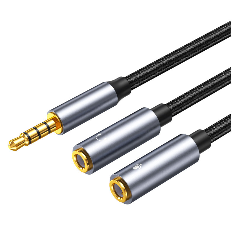 Earphone Splitter Jack - 3,5 mm jack aux-audiokabel man-vrouw 1