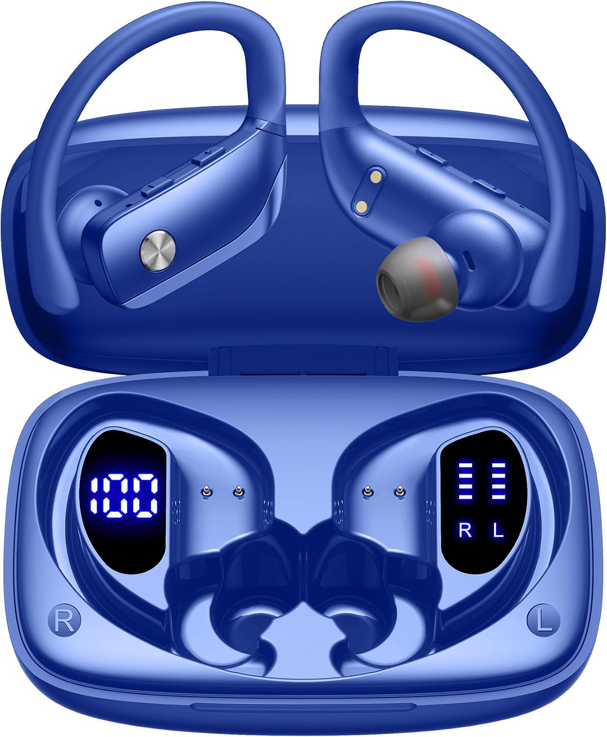 Sports Earphone Hook - Draadloze oordopjes met 80 uur speeltijd,