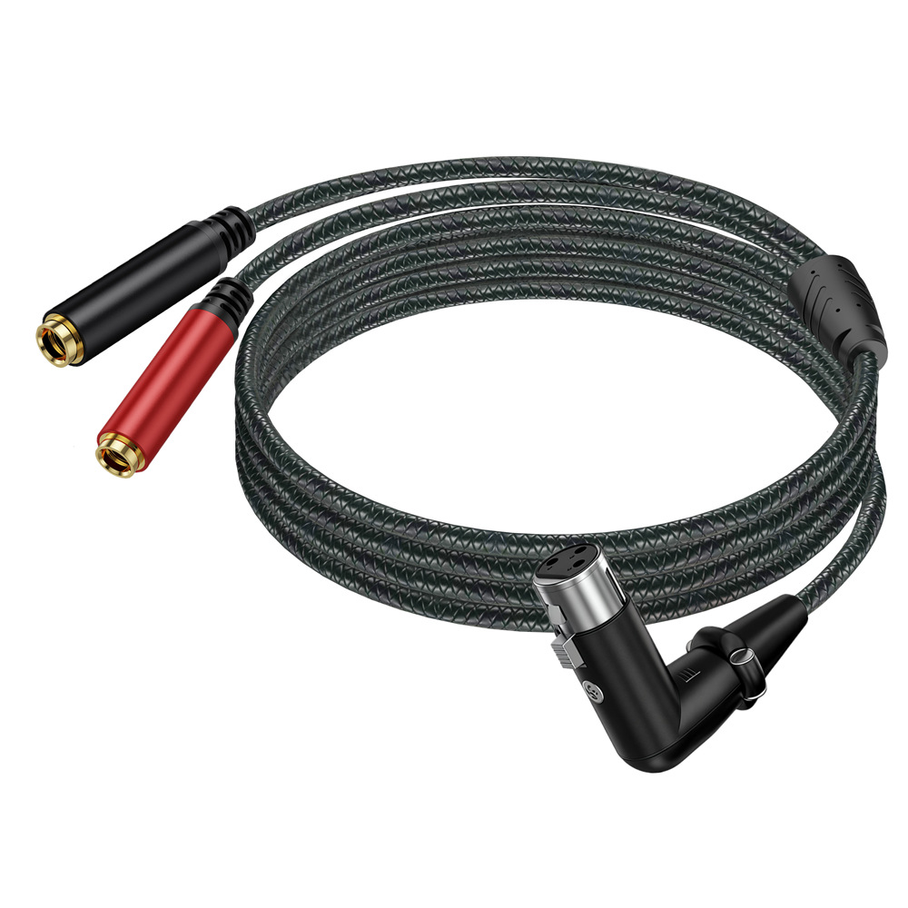 3Pin XLR Female Naar Dual 6.35 - Earphone Splitter Jack recensie en prijs