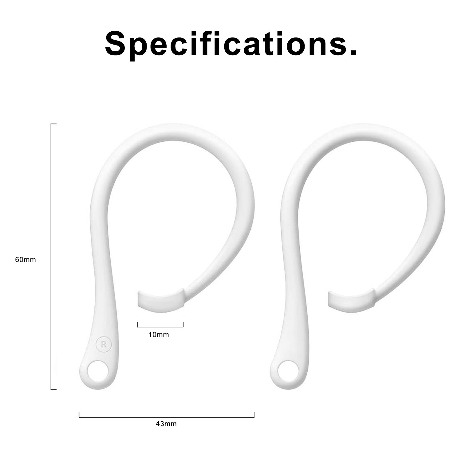 1 paar anti-verlies oorhaken v - Sports Earphone Hook recensie en prijs