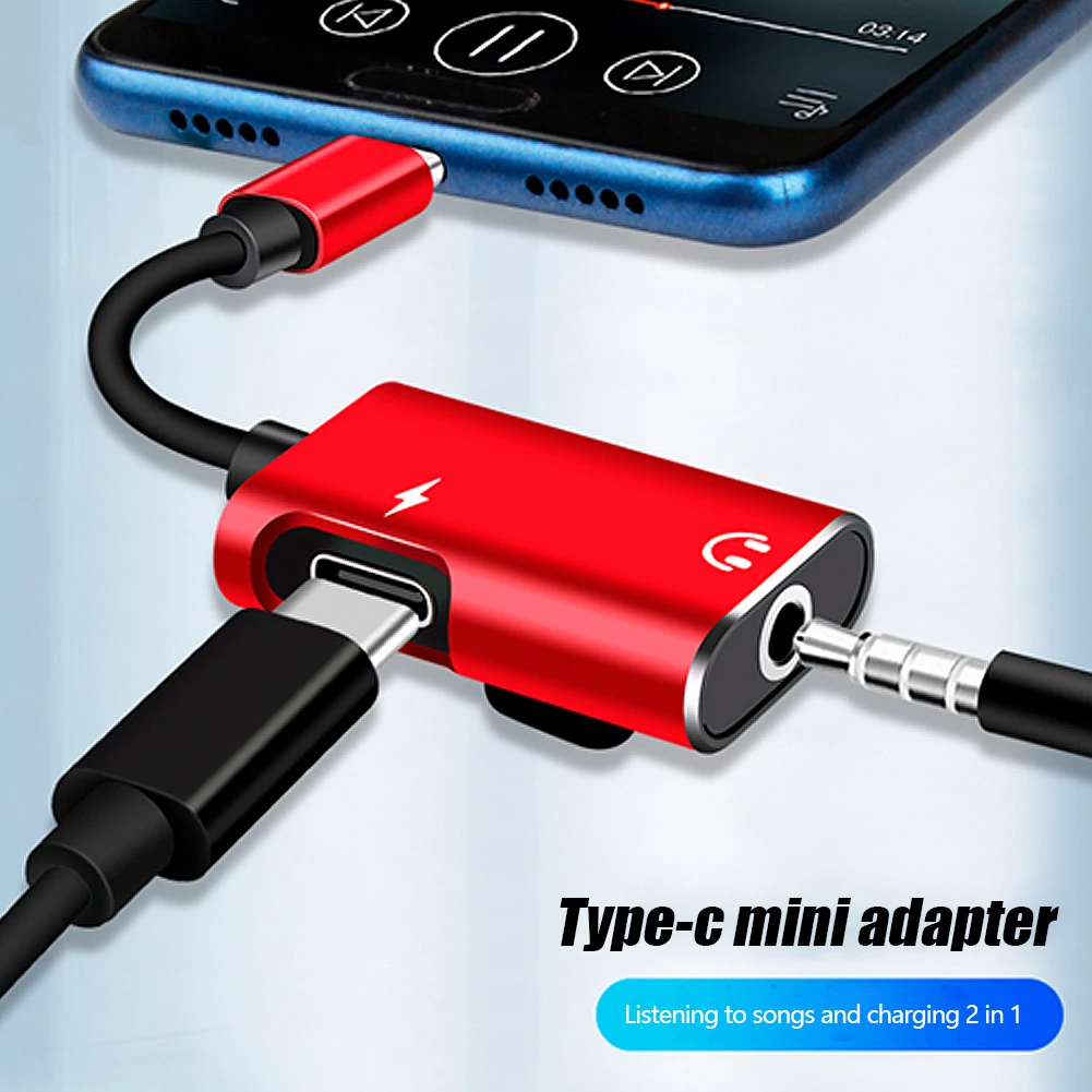 2-in-1 USB-C naar 3,5 mm jack- - Earphone Splitter Jack recensie en prijs