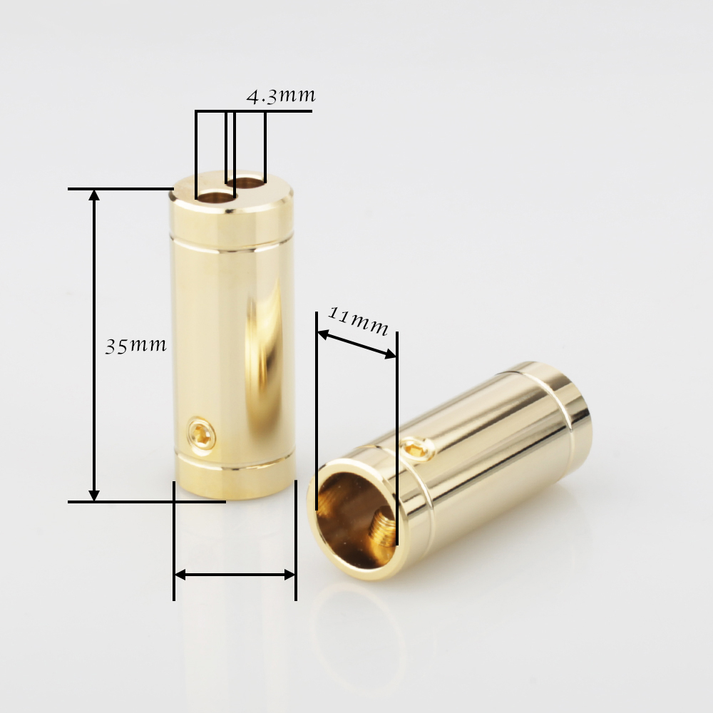 4 stuks Chroom/Vergulde Luidsp - Audio Splitter Y recensie en prijs