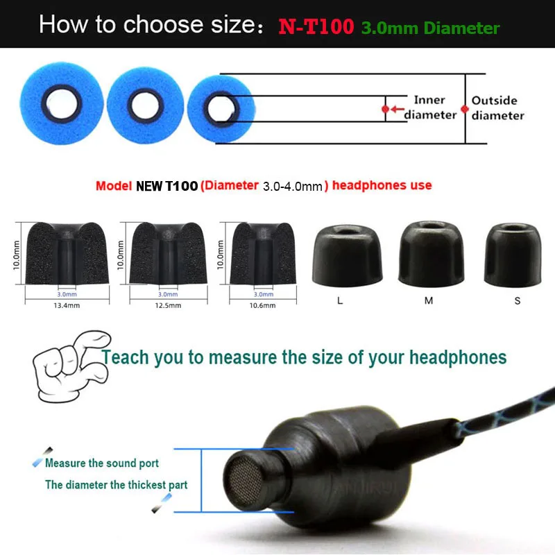 20Pairs ANJIRUI T100 Memory Fo - Earphone Foam Tip recensie en prijs