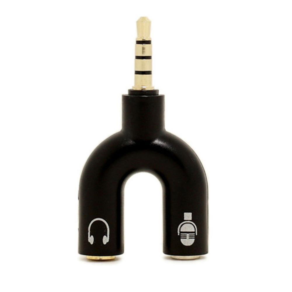 1 PC Dual 3.5 MM U Type Adapte - Earphone Splitter Jack recensie en prijs