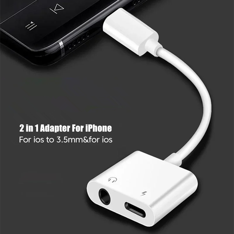 2-in-1 iOS naar 3.5mm jack aud - Earphone Splitter Jack recensie en prijs