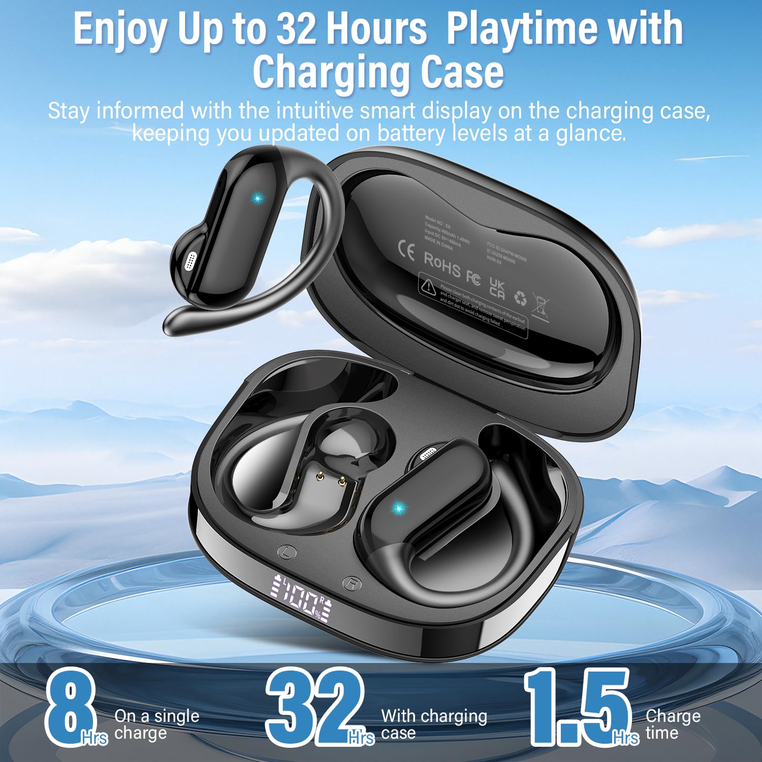 2026 Open-Ear Oordopjes Blueto - Sports Earphone Hook recensie en prijs