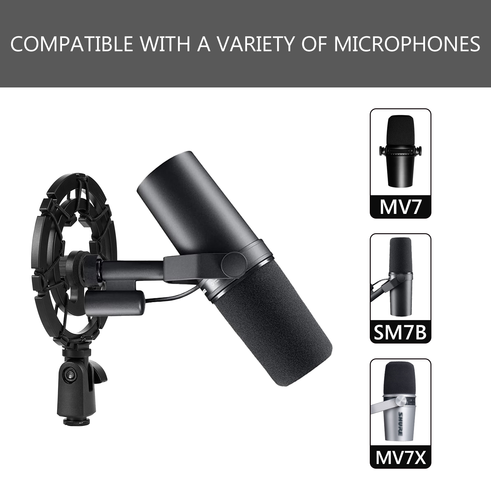 Geekria Microfoon Schokdemper  - Shure Mic Mv7 recensie en prijs