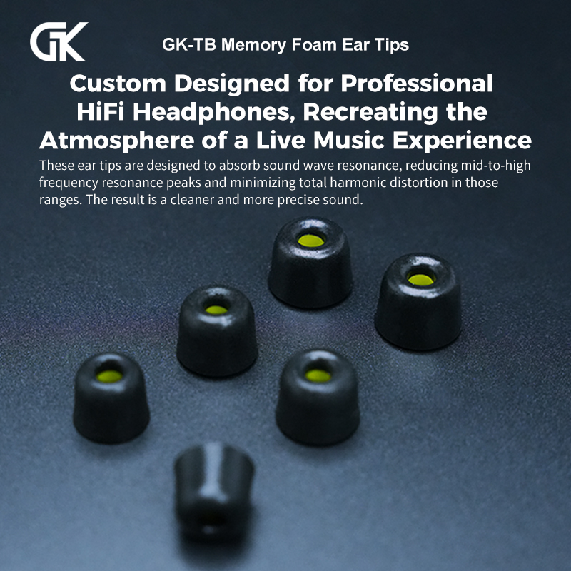 GK-TB 3 Paar (6 stuks) Geluids - Earphone Foam Tip recensie en prijs