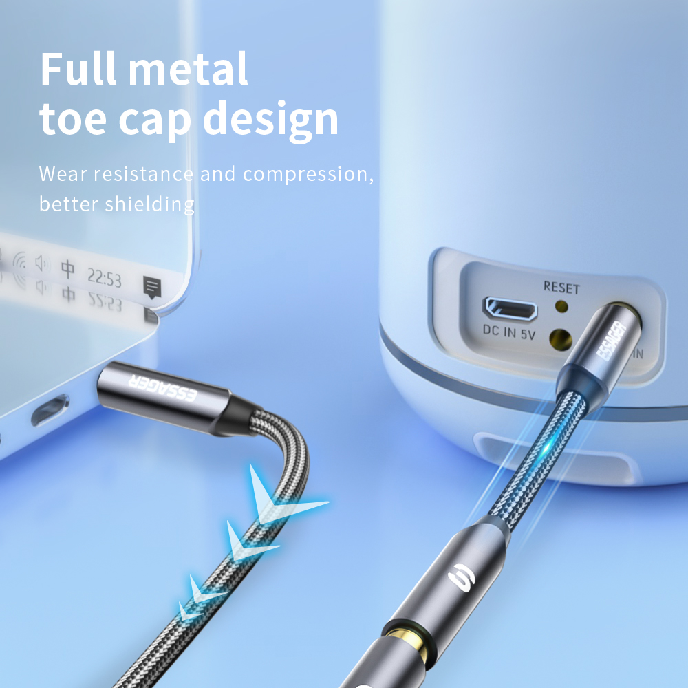 Essager Hoofdtelefoon Verlengk - Earphone Splitter Jack recensie en prijs
