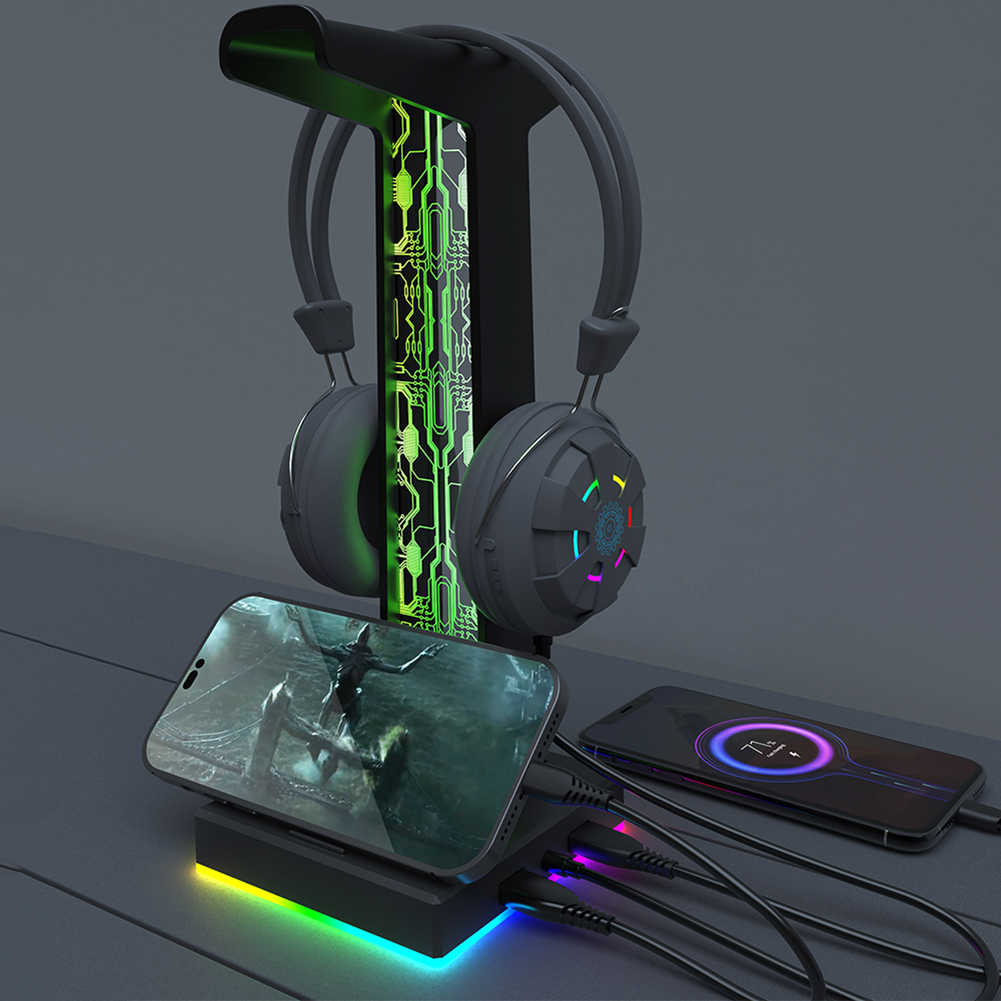 Rgb Gaming Hoofdtelefoon Stand - Headphone Stand Desk recensie en prijs
