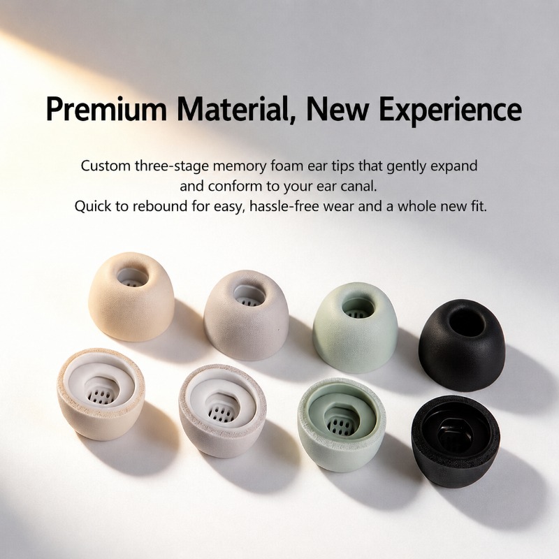 Drielaagse Memory Foam Oordopj - Earphone Foam Tip recensie en prijs